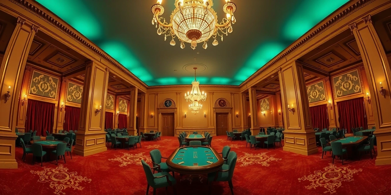 Intérieur de casino élégant