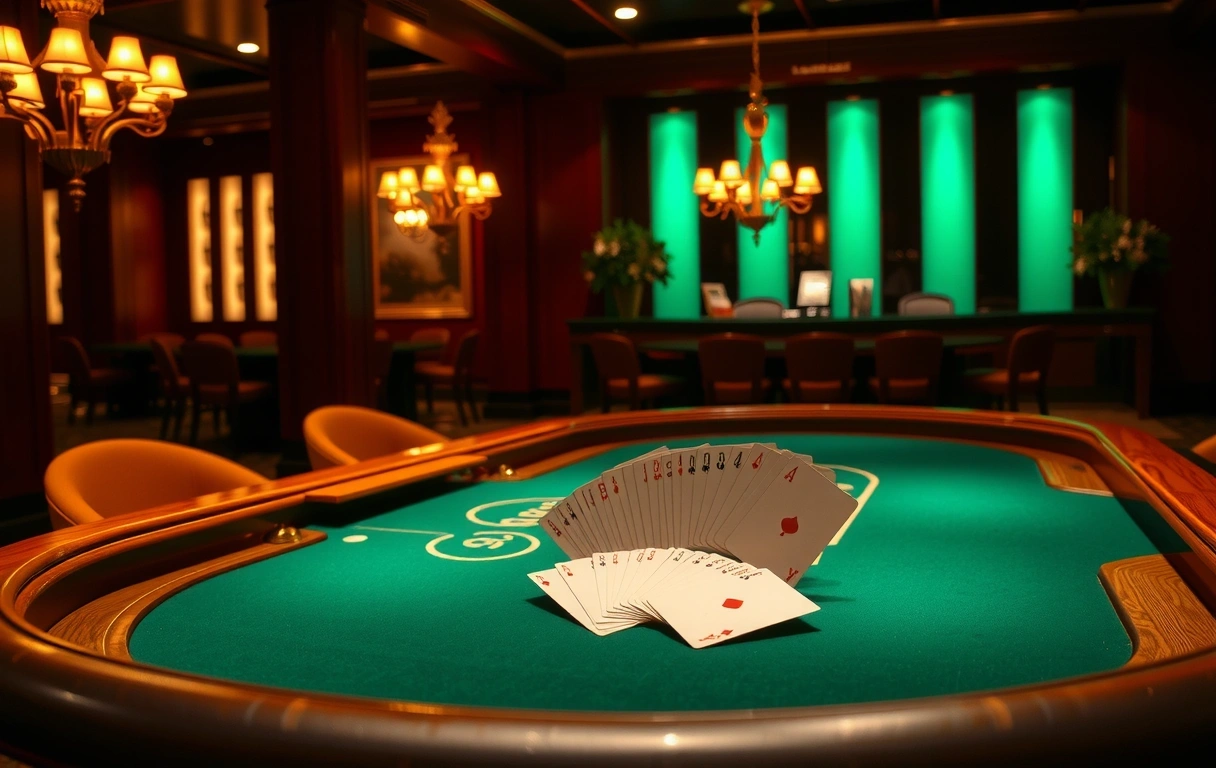 Table de poker professionnelle