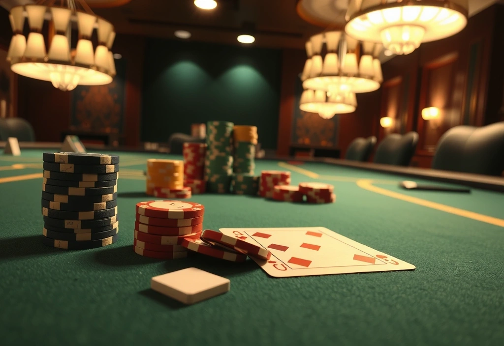 Cartes et jetons de poker