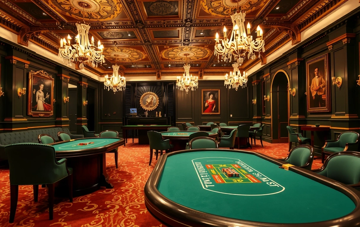 Intérieur de casino français