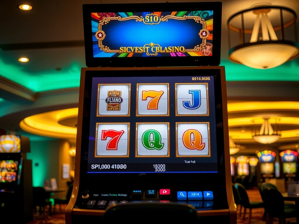 Machine à sous moderne