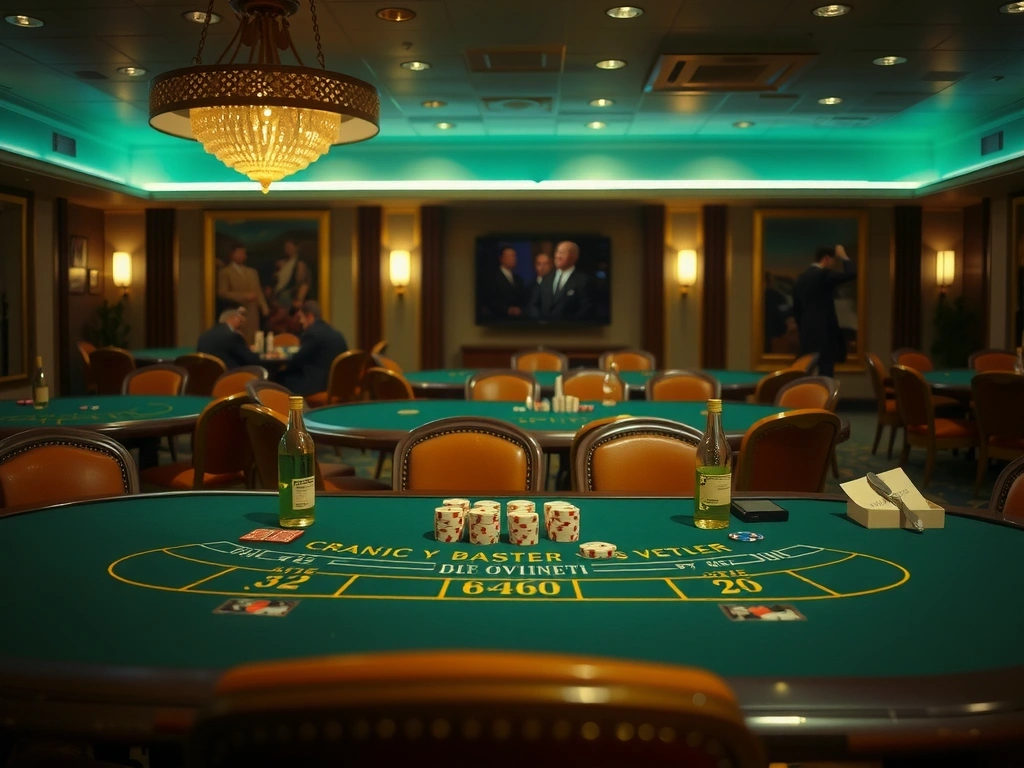 Table de poker professionnelle